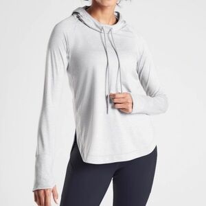 Athleta Uptempo Hoodie Norwegian Gray Sz XL Tall NWT